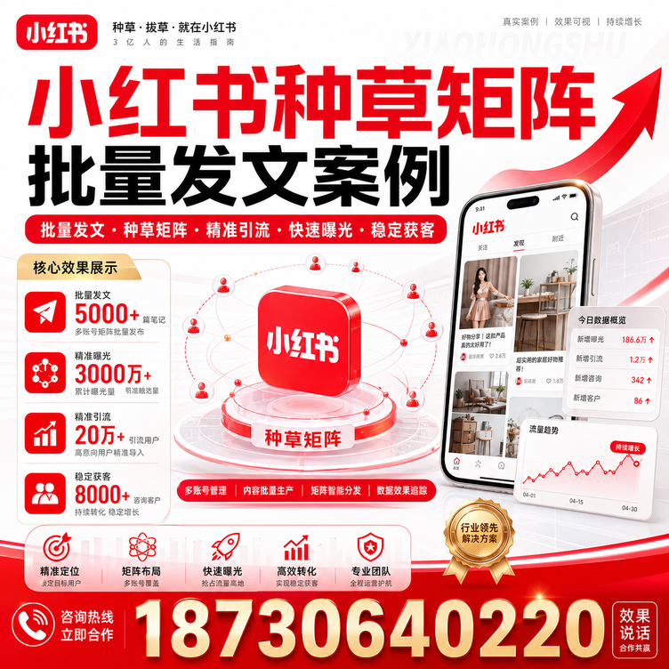 安庆小红书种草矩阵批量发文案例